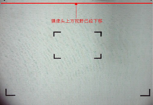 软件摄像头上方视野已经下移